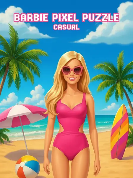 barbie pixel puzzle